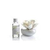 White Blooming Flower Ceramic Vase Fragrance Diffuser With 30ml Aroma Oils TS-RD20