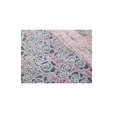 White Cotton Polyester Lace Fabric Rose Print for Lingerie / Bra(CY-DK0033)