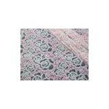 White Cotton Polyester Lace Fabric Rose Print for Lingerie / Bra(CY-DK0033)