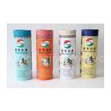 Anti - Rust Printed White Cardboard Paper Cans Packaging , Chocolate Gift Cylinder thumbnail-1