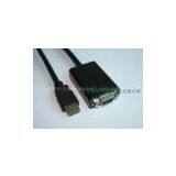 Black HDMI to VGA Adapter Video Converter Adapter 1080P for PC