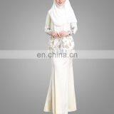 2017 Moden Classic Baju Kurung Muslim Prom Dress Organaza Design Kurung Modern With Mermaid Skirt thumbnail-4