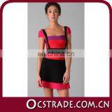 2015 cap sleeves cocktail dresses pregnant women A line colorful design