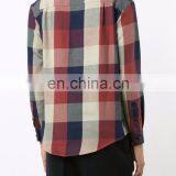 Red and Navy Checked Cotton Flap Pocket Shirt From W.W.S 100% Cotton Shirt. thumbnail-3