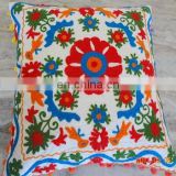 Vintage Suzani Cushion Cover Embroidered 16x16'' Indian Pillow Case Decorative5