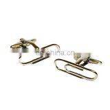 Wholesale One Dollar Jewelry Personalized Stainless Steel Paperclip Cufflinks Wholesale