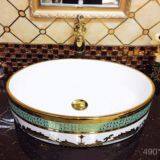  Bathroom Round Basin Countertop Wash Basin Sanitary Ware