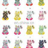 Оптовая новая мягкая комбинезонка для новорожденных девочек с темно-цветным рисунком фламинго и рукавами-воротниками thumbnail-6