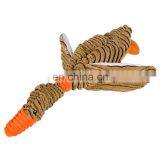 Mini Animal Sex Natural Squeaker Soft Ducks Brown Striped Paradise Play Dog Toy thumbnail-1