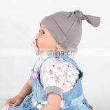 Adjustable Baby Knot Hat Set Newborn Beanie Set for Unisex Baby thumbnail-3