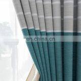 Good Quality Simple Style Cotton Linen Fabric Decorative Striped Home Textile Blackout Shade Curtain thumbnail-3