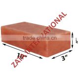 Himalayan Natural Crystal Rock Salt Tiles Plates Slabs Size 10" x 3" x 2" for BBQ Barbecue Cooking searing Serving Grilling