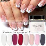 2021 New Hot Sale Organic Acrylic Dip Pink Color Powder Bulk on Natural Nails Manicure Custom Made thumbnail-3