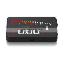 X5 3.5 Inch Car HUD OBD2 Head Up Display Overspeed Warning System Windshield Auto Electronic Alarm Projector thumbnail-4