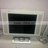 17" 19" 22" LCD /LED TV, front glass , big cabinet ,two feet ,Guangzhou factory SKD KIT,cheap price ,own mould