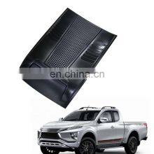 Customized 4x4 Abs Plastic Matte Black Car Hood Bonnet Scoops Cover for Mitsubishi Triton L200 2019 2020 2021 thumbnail-1