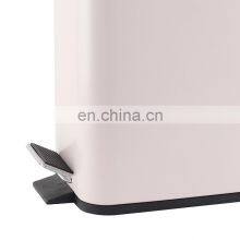 Nordic Style Rectangular Pedal Bin Home and Office Foot Pedal Bin With Thin Lid Bathroom Waste Bin thumbnail-4