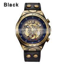 SHENHUA 9869 Luxury Automatic Mechanical Men Wrist Watch Leather Aanlog Display Automatic Mechanical Watch thumbnail-3