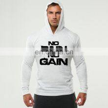 Gym Hoodie Jacket Sweatshirt Custom Logo Blank Cotton Fitness Hoodie Men thumbnail-3