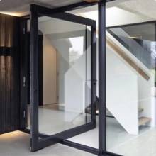 Pivot Front Door Aluminum Alloy Pivot Spring Door Aluminum Floor Pivot Entry Doors thumbnail-3