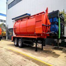Customized 22 Square Meter Semi Trailer Oil Drilling Mud Suction Truck for Export thumbnail-3