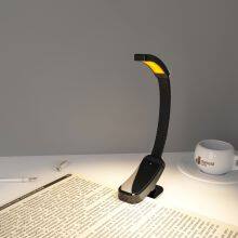 New Dimmable USB Rechargeable Gooseneck Clip on Book Reading Light thumbnail-2