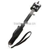 2016 Hot sell built-in selfie stick with bluetooth shutter button