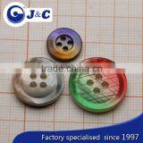 Bespoke Colour Black MOP Natural Shell Buttons,black Mother of Pearl Sea Shells Buttons. thumbnail-4