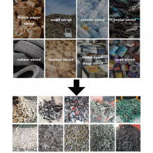 Doppelwellen-Schredder für die Wiederverwertung von industriellen Abfällen, Kunststofffolien und harten Kunststoffen thumbnail-2