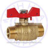 BRASS BALL VALVE MIHA MALE THREAD BUTTERFLY HANDLE DN 20