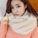 New Style Korean Fashion Soft Plain Knitted Lady Wool Neck Warmer thumbnail-2