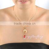 Happy Birthday Gift Women Gold Ruby Stone Flexible Necklace thumbnail-6