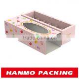 oem design 12pcs macarons packaging box with 2pcs blister tray factory price