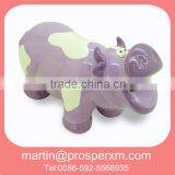 Lovely Ceramic Coin Bank Cow Shape