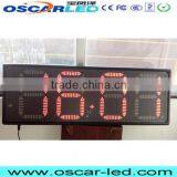 Digital Outdoor Led Screen Gas Station 7 Segment Clock Led Board Epistar Single Color Red/green/blue Etc Petrol Price Led Sign thumbnail-2