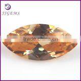 Champagne cz Wholesale/ Marquise Synthetic Cz/loose Cubic Zirconia Rough