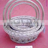 willow basket with handle for handmade workmanship