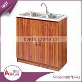 Chinese Simple Custom Short Kitchen Cabinet Mdf Wooden Kitchen Cupboard on Sale thumbnail-3