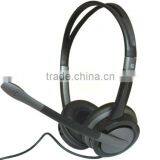 Computer Headset USB Plug With Noise Cancelling Microphone thumbnail-1