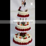 Elegant 3-tier acrylic cake cake stand for home/party/hotel/banquet/wedding decoration (S1526)