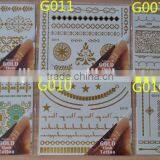Arabic Tattoos Jewelry Sticker Golden Tattoo 11*15CM G-series Wholesale thumbnail-1