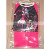 2016 New Toddler Girls Monster High Pajamas Suits Child/Kids Pajama Set Casual Sleep Wear thumbnail-2