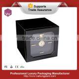 Black Large Empty Humidor Wood Cigar Box for Sale thumbnail-1