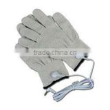 grey silver fiber glove