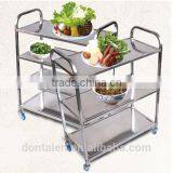 Brand New Utility Trolley 3 Shelf Stainless Steel Kitchen Restaurant Dining Cart