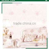 closeout foaming non woven wallpaper, pastoral rose wall mural for damsel , absorb sound wall covering corparation