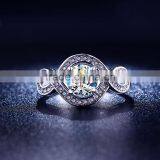 Wholesale Czech Crystal Stainless Steel Ring thumbnail-1