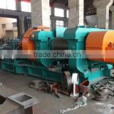 Rubber two rollers crusher for rubber powder making line / car tyre recycling plant