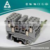 JUT1-4/2-2 Grey Industrial Distribution Two-in Two-out Wiring Terminal Block thumbnail-1