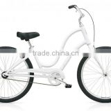 2016 new design aluminum beach cruiser bicycle light alloy bike frame 26" beach bike bicycle